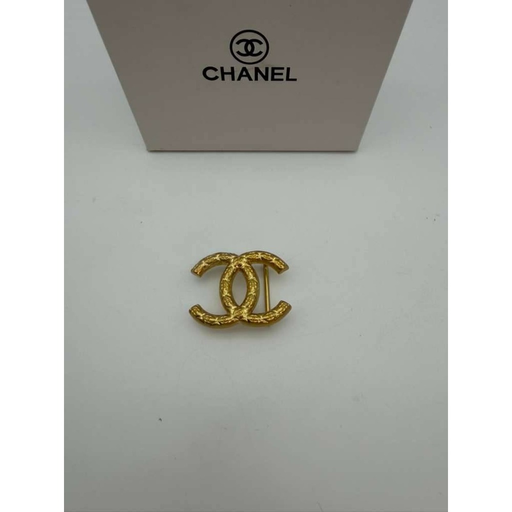 Chanel CC Logo Gold Belt Buckle – Textured – Buckle Only – Statement Piece - Picture 7 of 9
